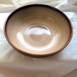 Sango Cream and Brown Ceramic Bowl